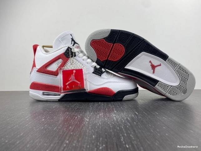 MaikeSneakers Air 4 Cement Jordan Red DH6927-161 0807